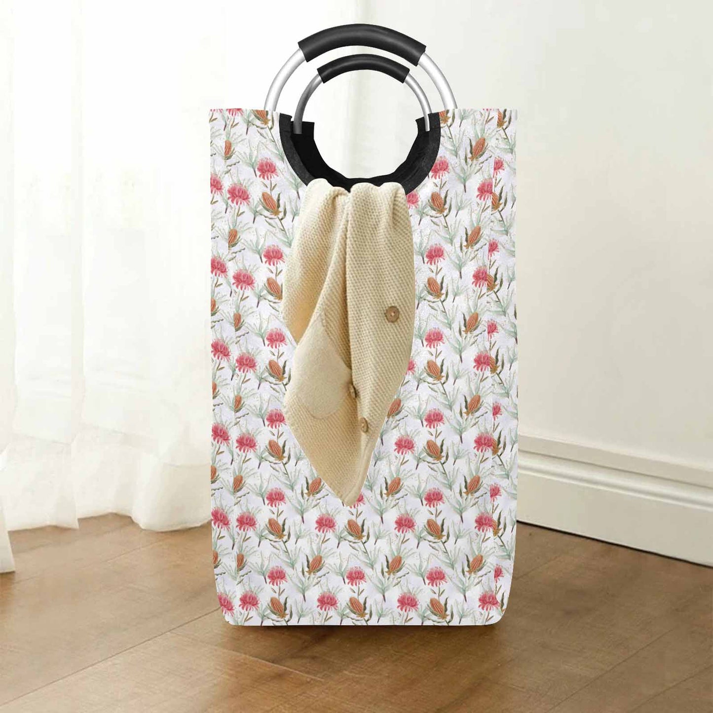 Australian Wattle Square Laundry Basket