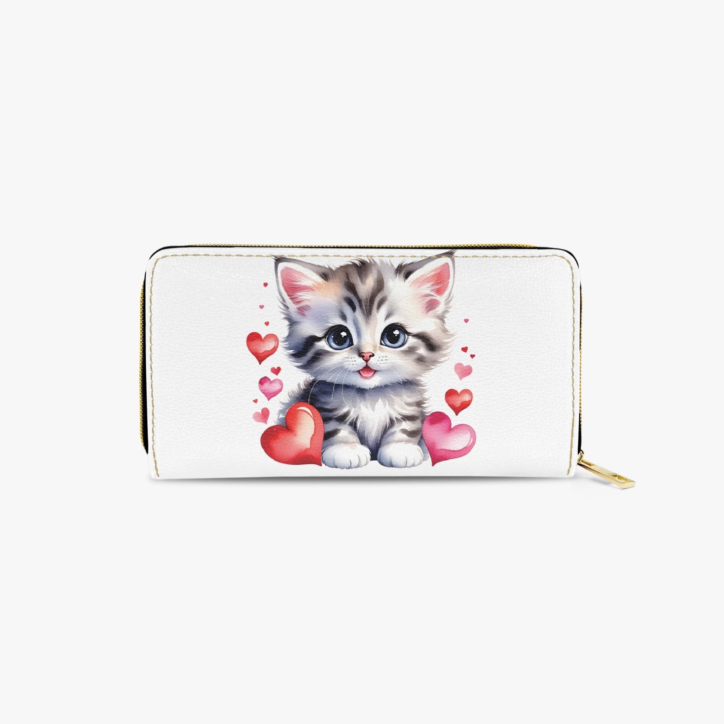 Long Type Zipper Purse - Cat