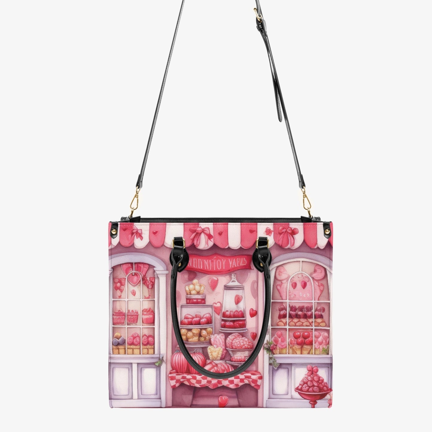 Women's Tote Bag - Candy Floss - Candy Hearts