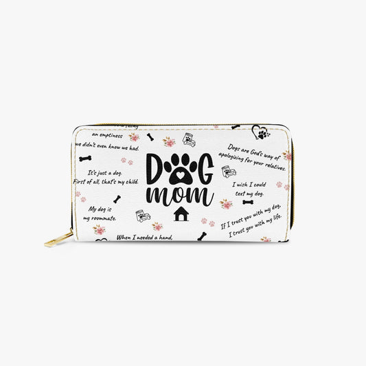 Long Type Zipper Purse - Dog Mom