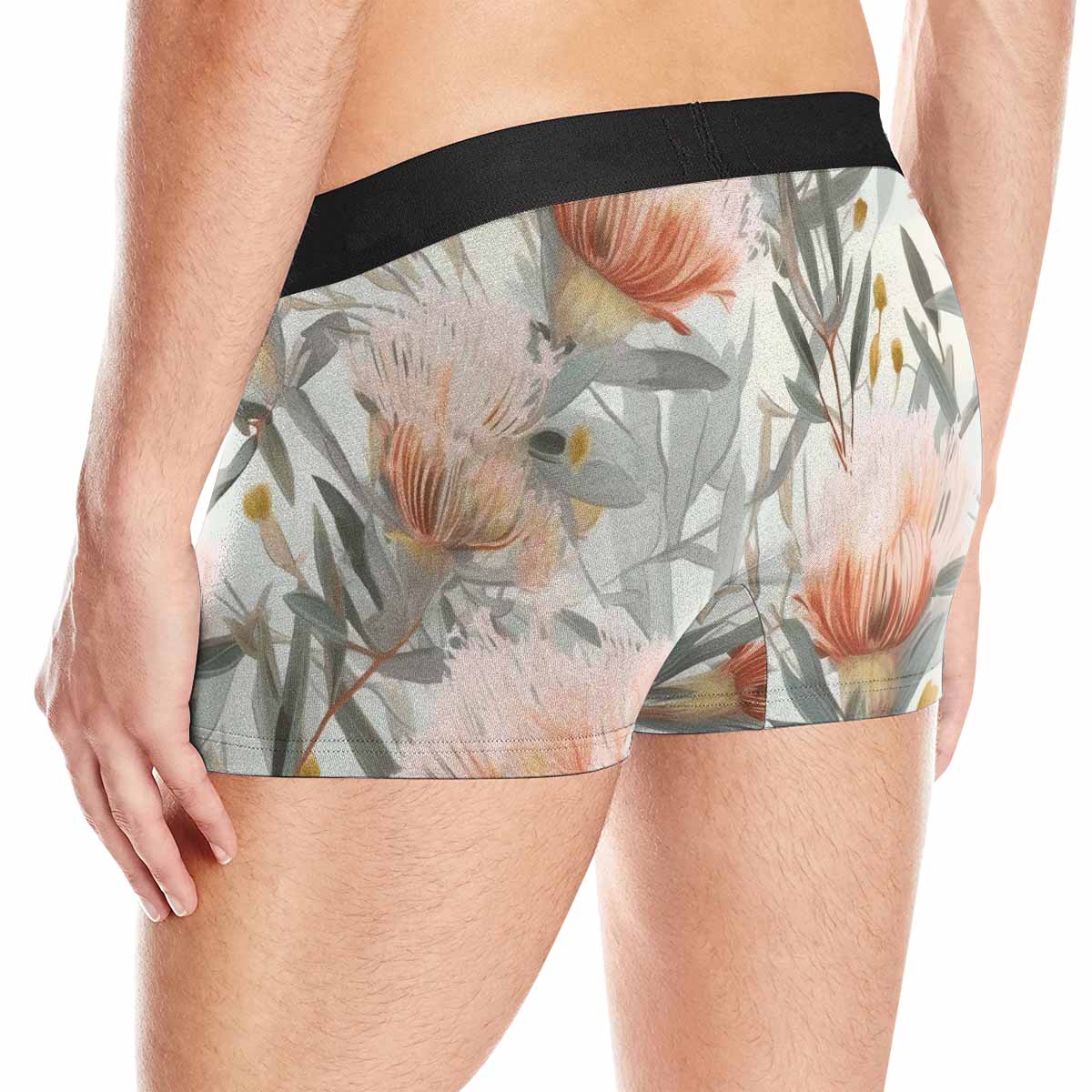 Australian Wattle  AUS Men's Boxer Briefs (Made In AUS)