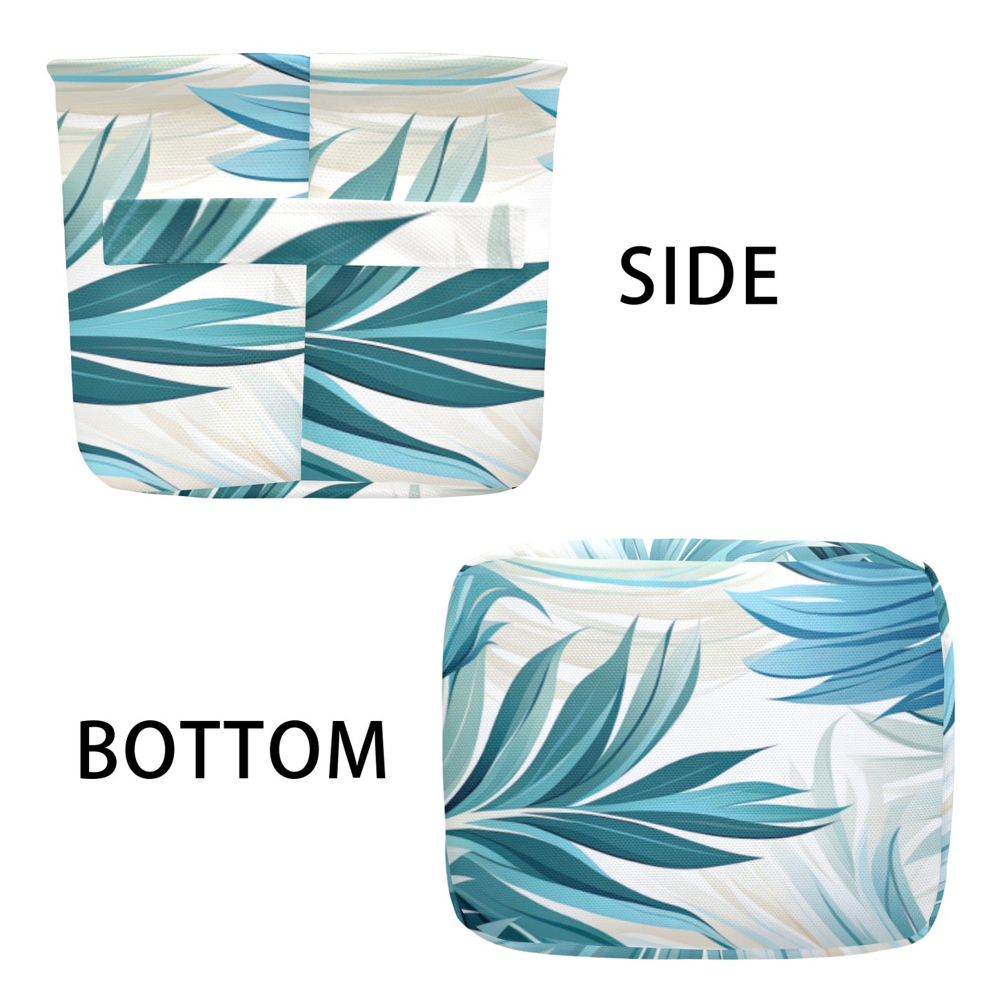 Blue Palms Fabric Storage Basket