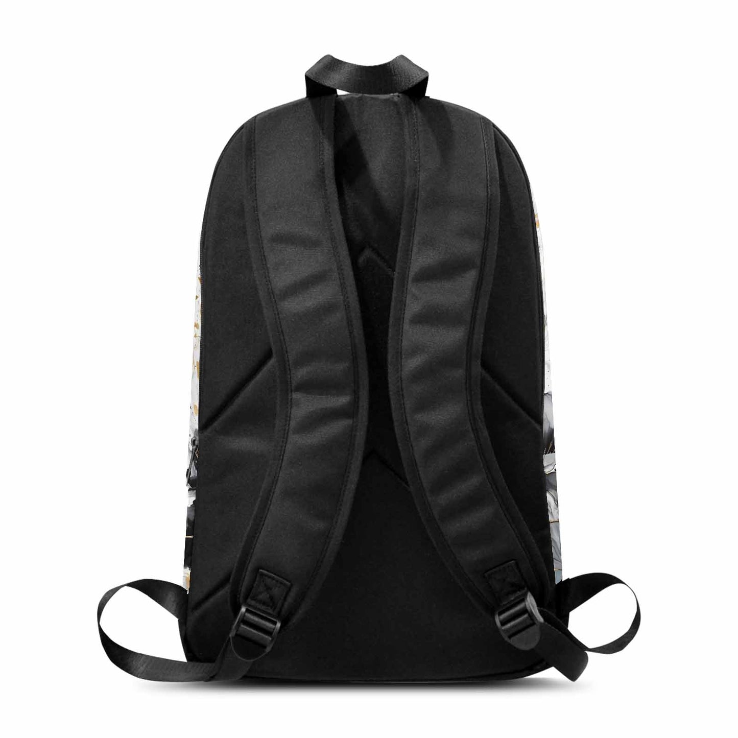 Black White and Gold  Adult Casual Backpack