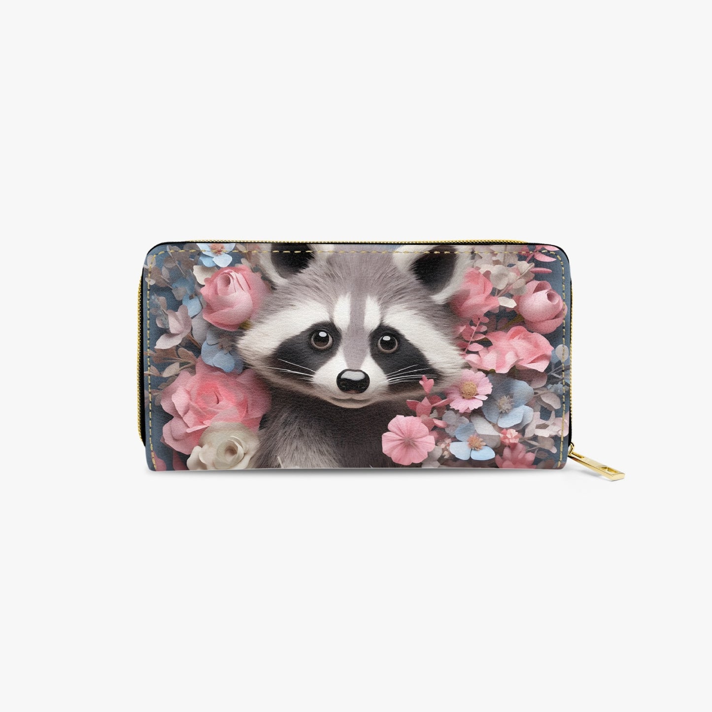 Long Type Zipper Purse - Racoon