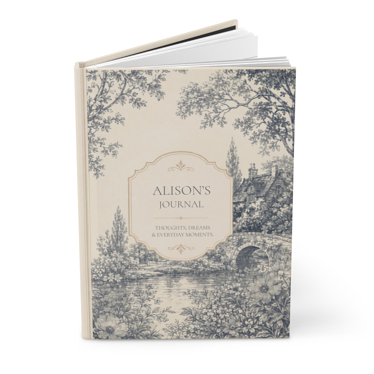 Personalized Hardcover Journal, Custom Notebook Gift, Elegant Journaling Keepsake, Customized Diary, Matte Finish Journal
