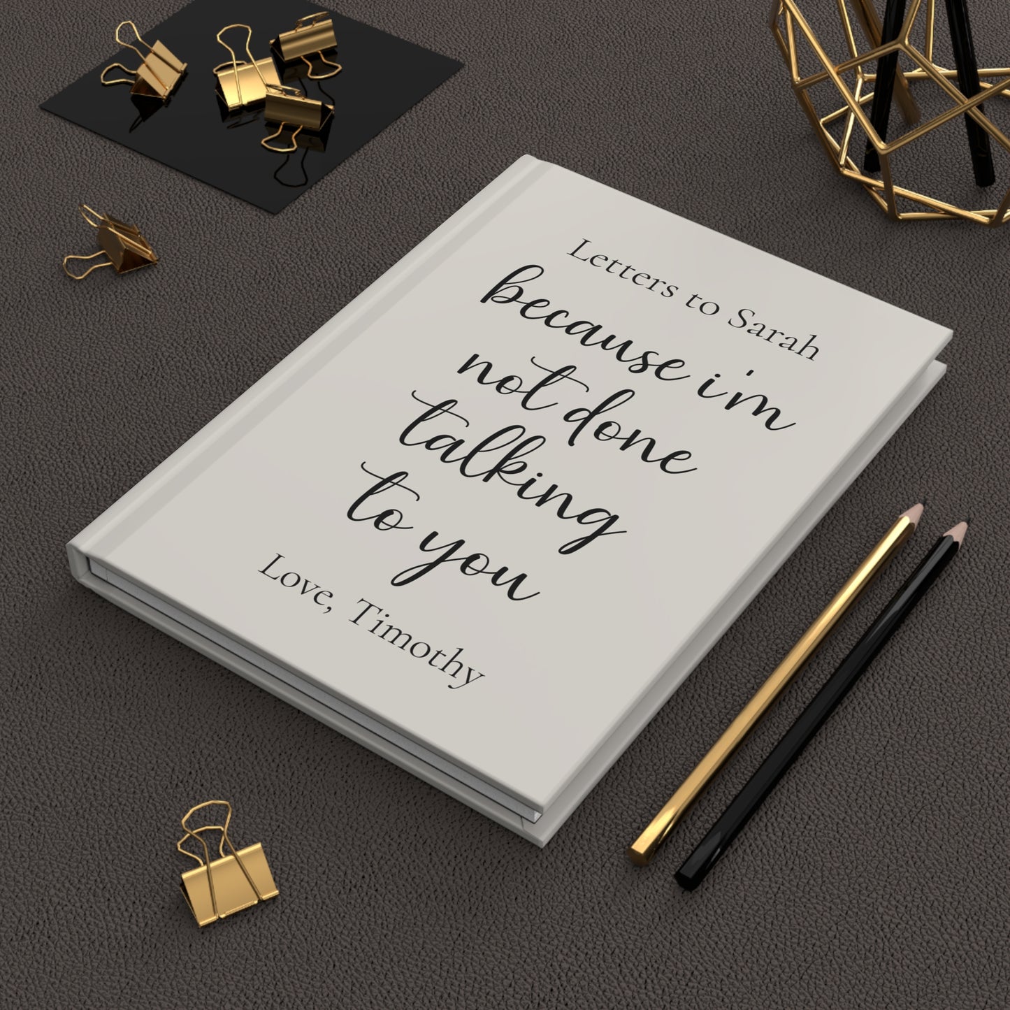 Custom Hardcover Journal, Personalized Notebook Gift, Matte Finish Journal, Inspirational Writing Journal, Customizable Cover, Gift for Writers