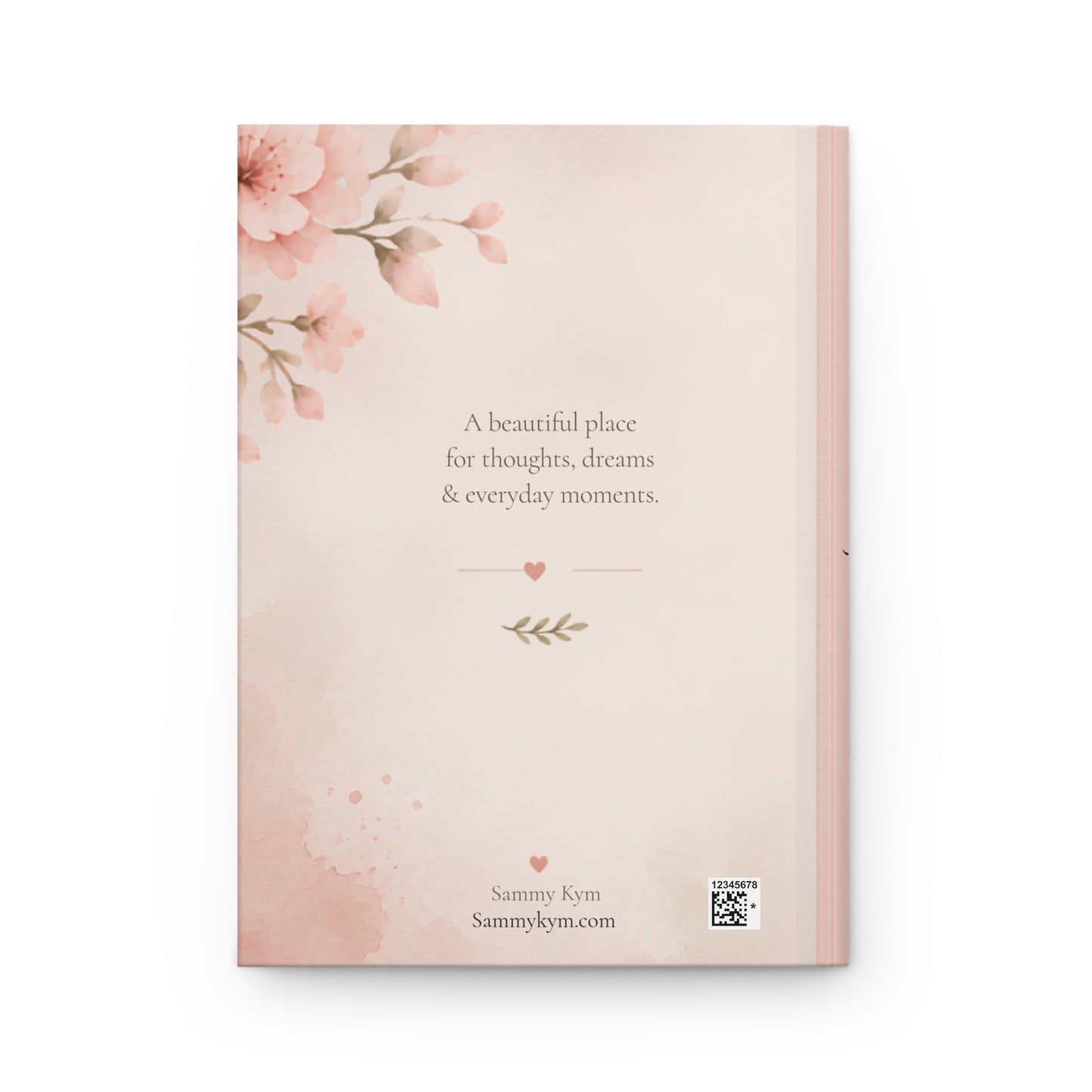 Personalized Floral Journal, Custom Hardcover Notebook, Elegant Floral Diary Gift, Custom Name Journal, Gifts for Writers