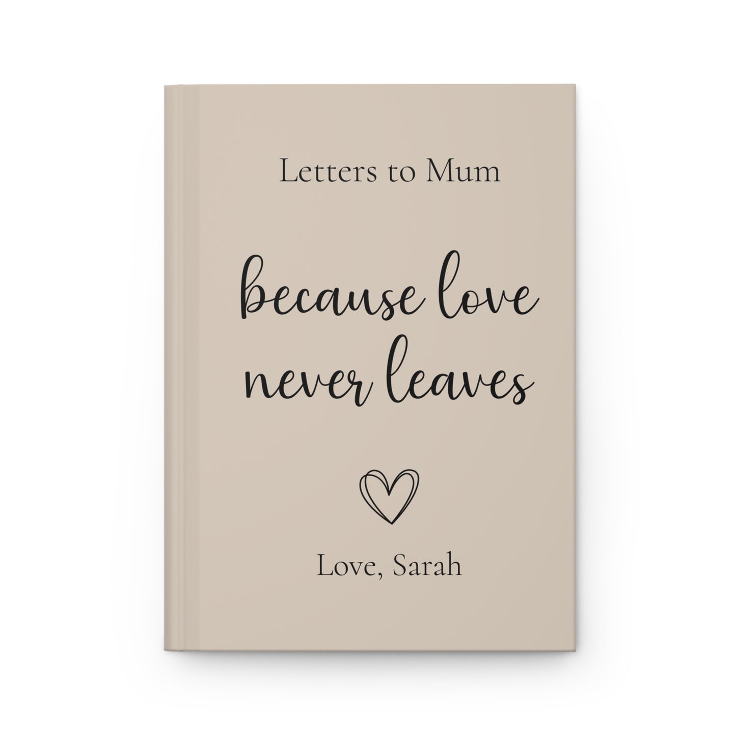 Personalized Journal Gift, Custom Hardcover Notebook, Heart Design, Lined Pages, Mother's Day Gift, Writing Diary, Thoughtful Present