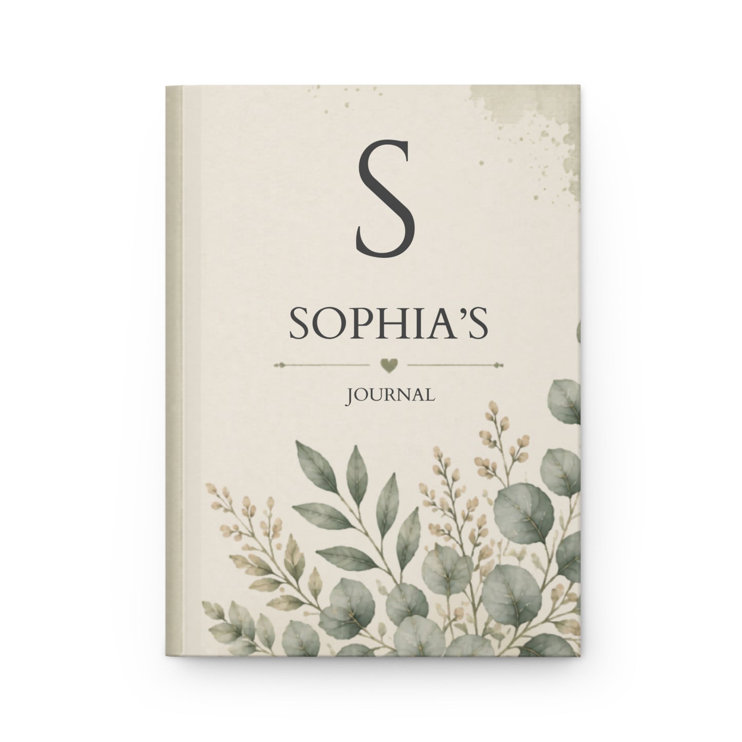 Personalized Hardcover Journal, Custom Journals with Initial, Elegant Floral Notebook, Personalized Gift for Writers, Unique Stationery