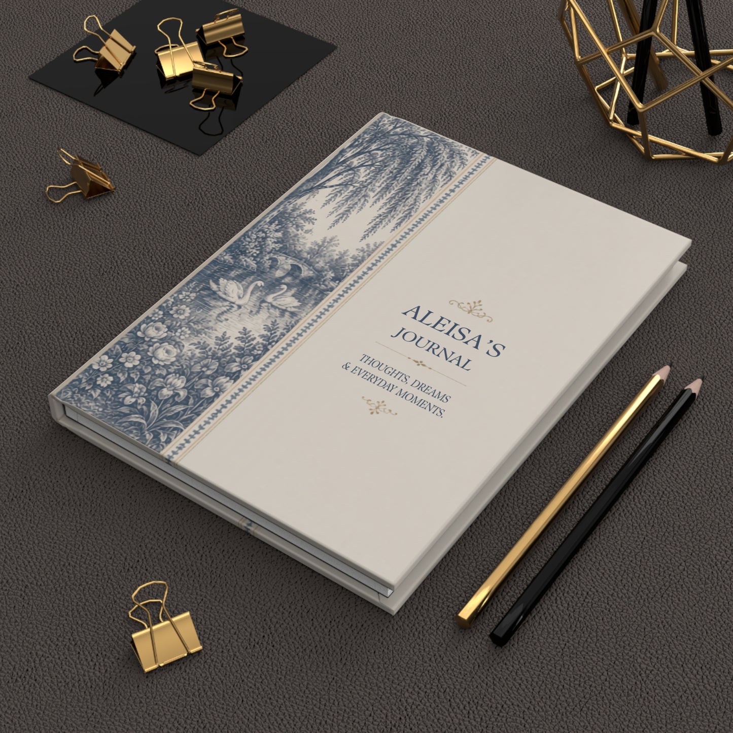 Personalized Hardcover Journal, Custom Name Diary, Stylish Matte Notebook, Lined Pages Journal, Thoughtful Gift for Writers
