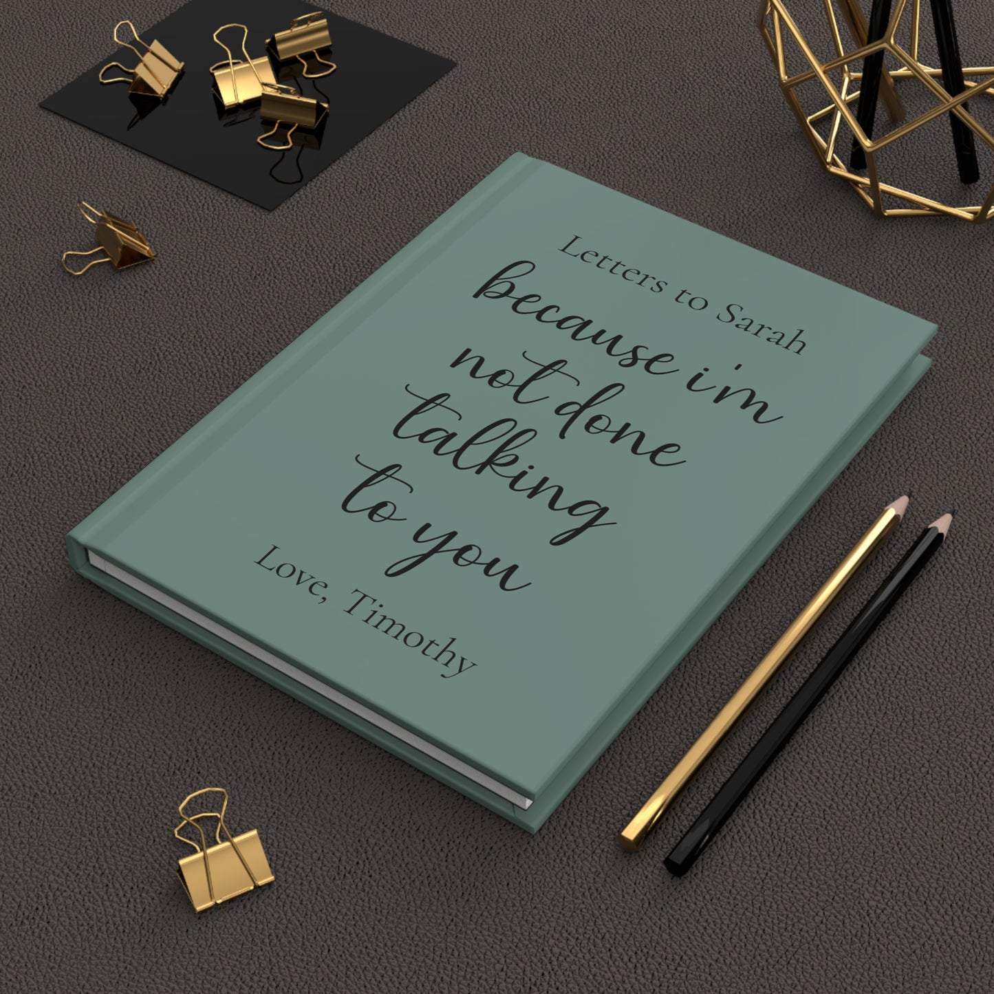 Custom Hardcover Journal, Personalized Notebook Gift, Matte Finish Journal, Inspirational Writing Journal, Customizable Cover, Gift for Writers