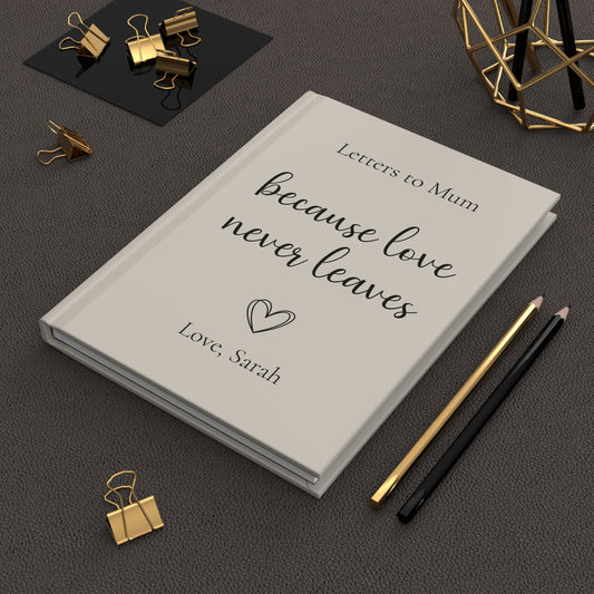 Personalized Journal Gift, Custom Hardcover Notebook, Heart Design, Lined Pages, Mother's Day Gift, Writing Diary, Thoughtful Present