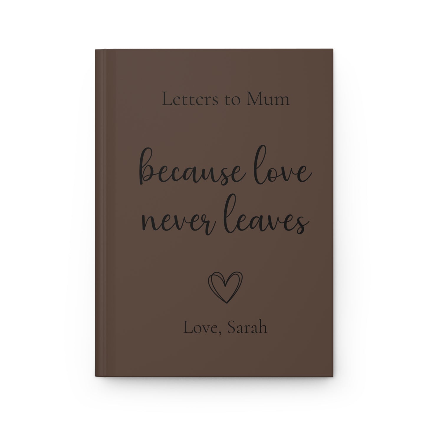 Personalized Journal Gift, Custom Hardcover Notebook, Heart Design, Lined Pages, Mother's Day Gift, Writing Diary, Thoughtful Present