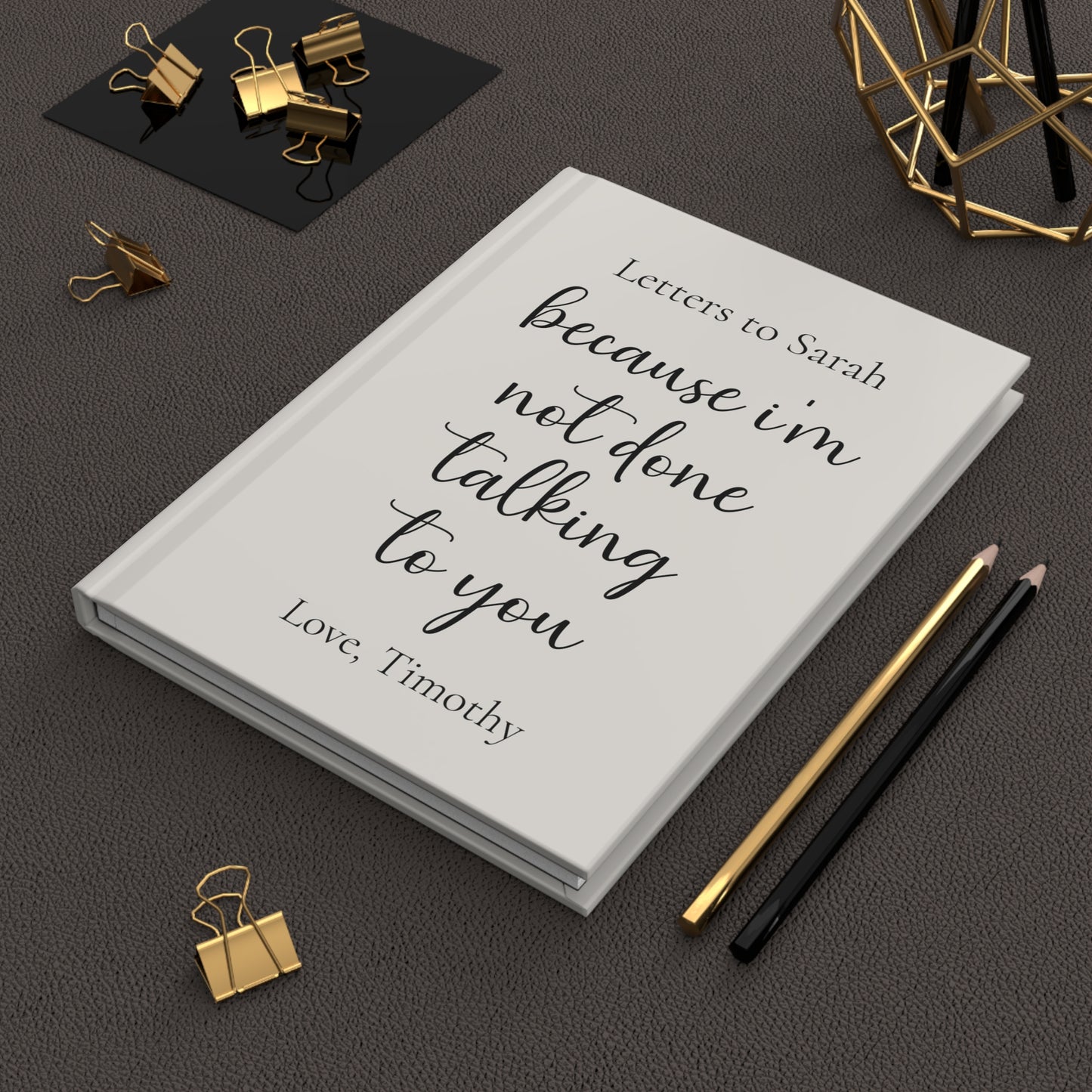 Custom Hardcover Journal, Personalized Notebook Gift, Matte Finish Journal, Inspirational Writing Journal, Customizable Cover, Gift for Writers
