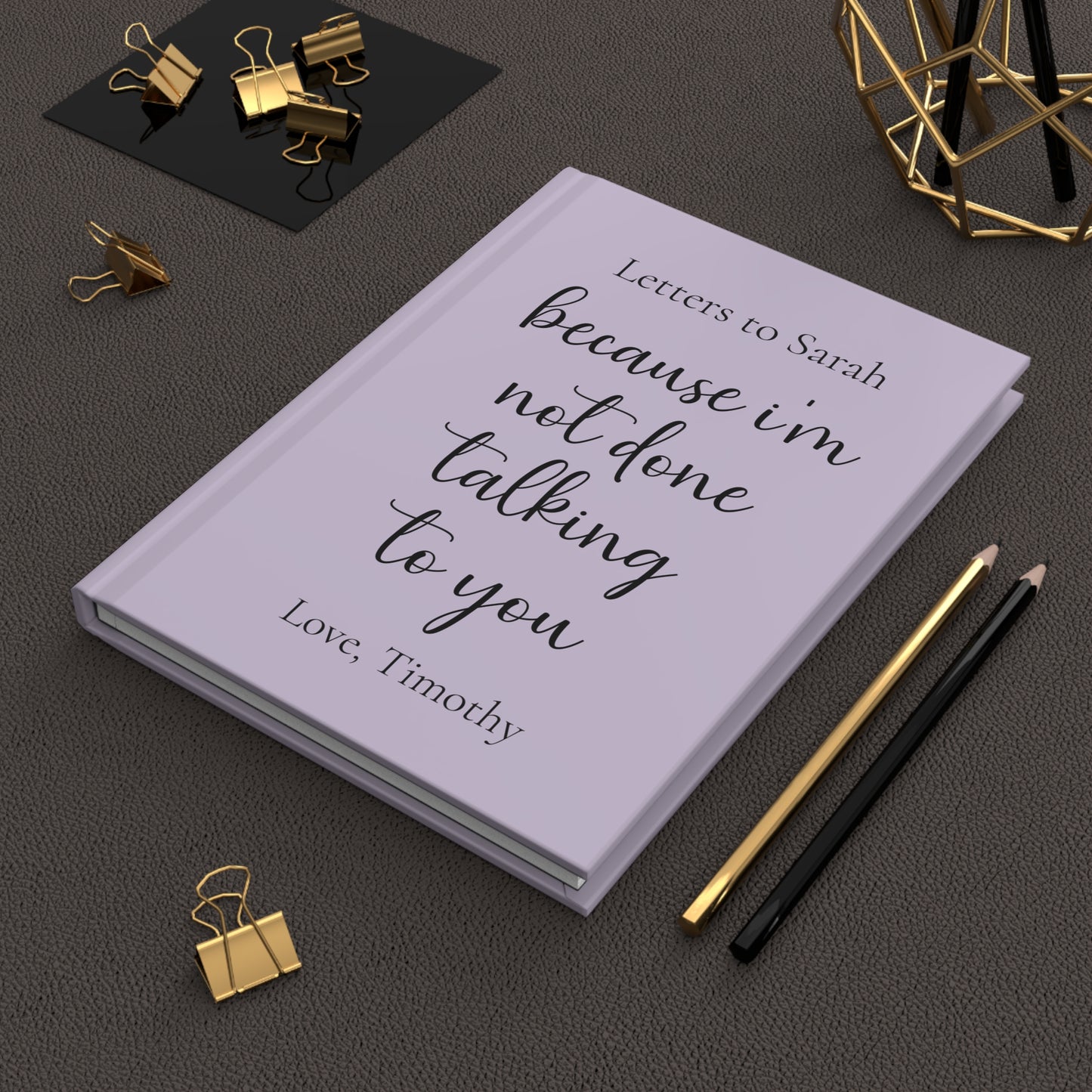 Custom Hardcover Journal, Personalized Notebook Gift, Matte Finish Journal, Inspirational Writing Journal, Customizable Cover, Gift for Writers
