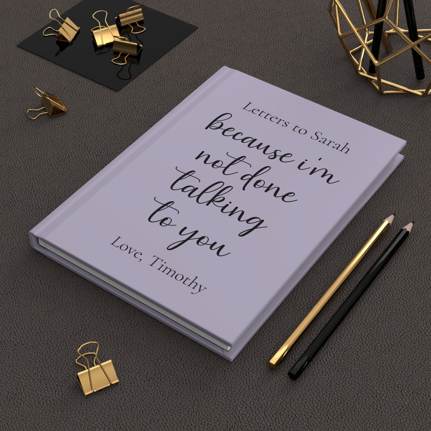 Custom Hardcover Journal, Personalized Notebook Gift, Matte Finish Journal, Inspirational Writing Journal, Customizable Cover, Gift for Writers