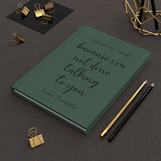 Custom Hardcover Journal, Personalized Notebook Gift, Matte Finish Journal, Inspirational Writing Journal, Customizable Cover, Gift for Writers
