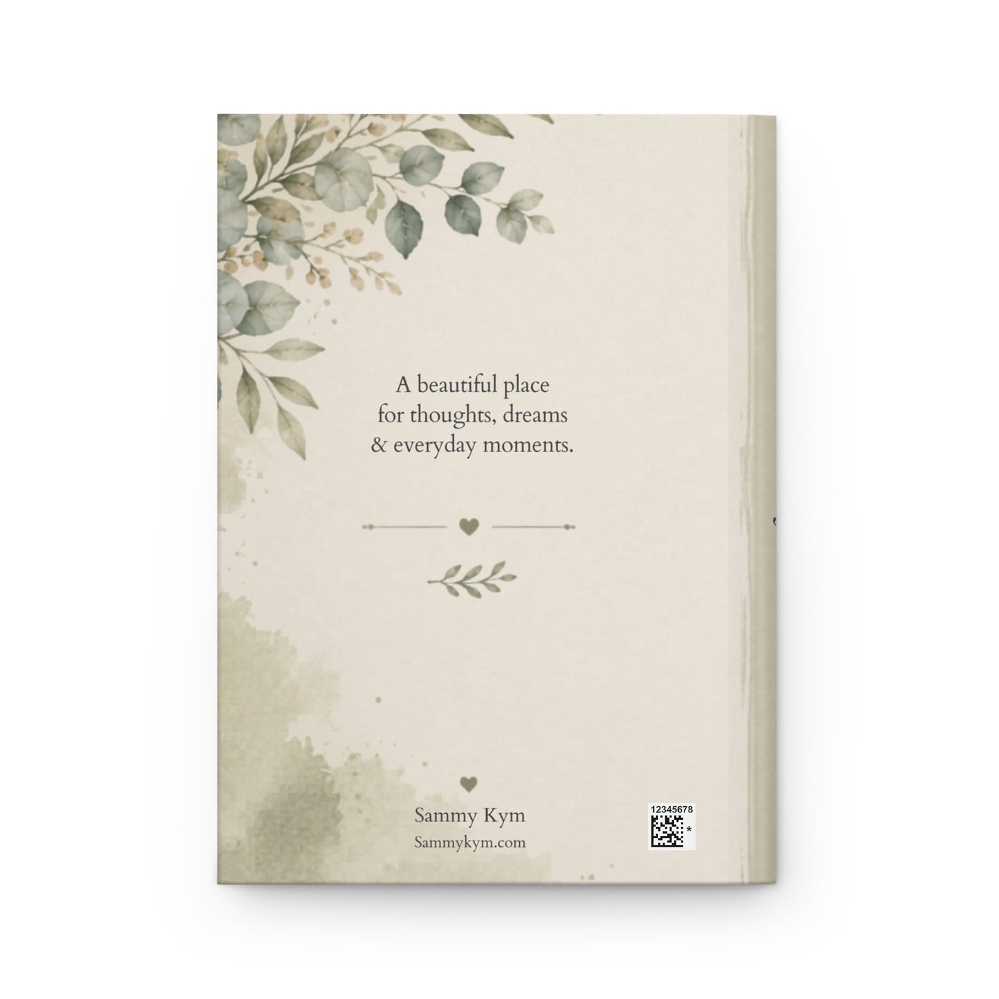 Personalized Hardcover Journal, Custom Journals with Initial, Elegant Floral Notebook, Personalized Gift for Writers, Unique Stationery