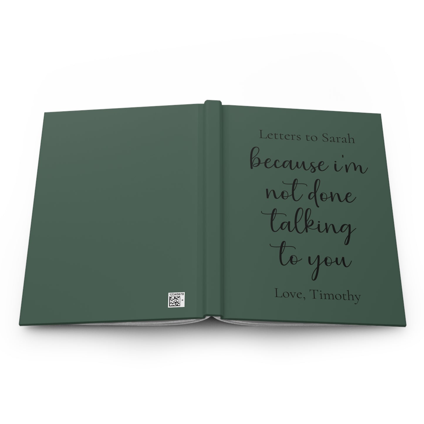 Custom Hardcover Journal, Personalized Notebook Gift, Matte Finish Journal, Inspirational Writing Journal, Customizable Cover, Gift for Writers
