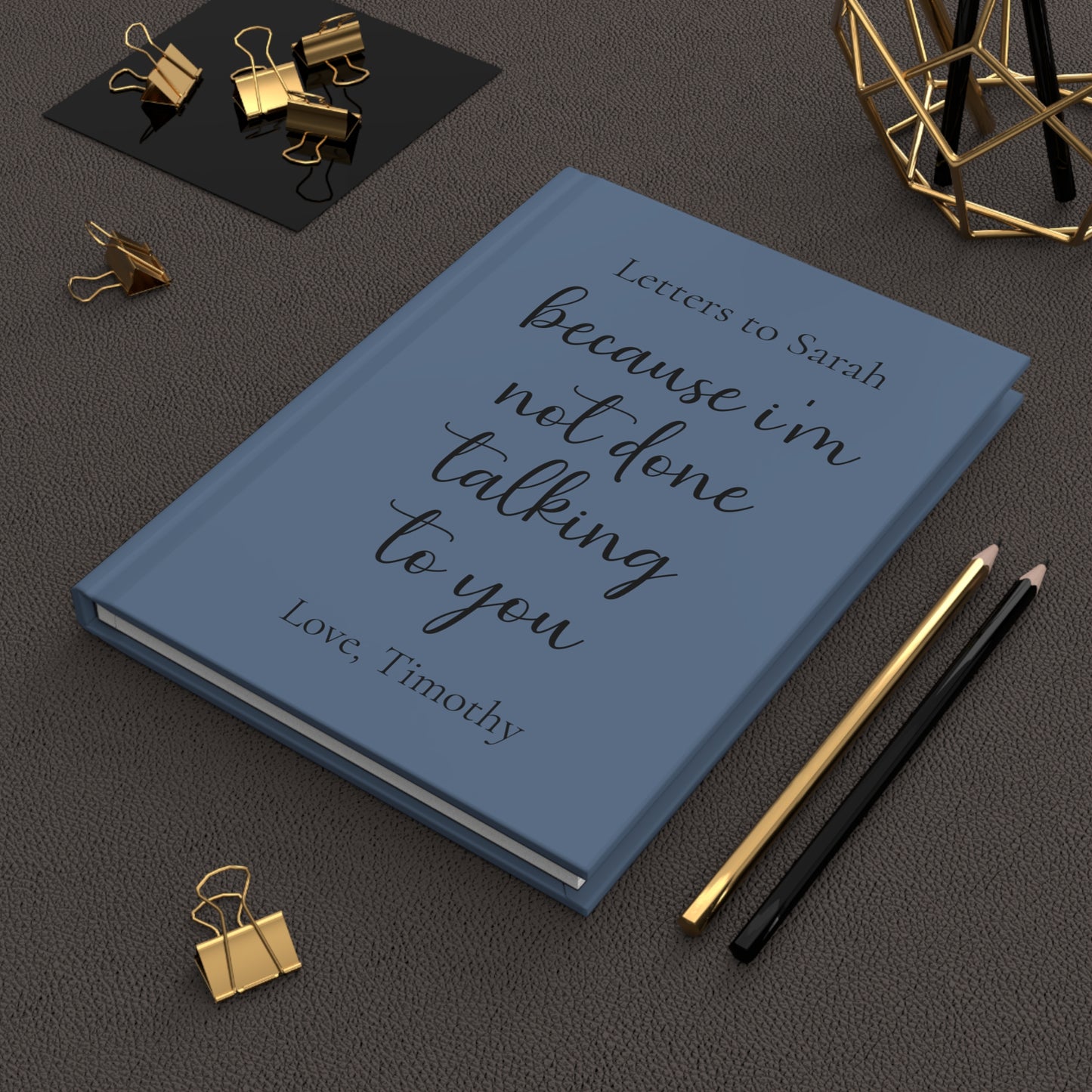 Custom Hardcover Journal, Personalized Notebook Gift, Matte Finish Journal, Inspirational Writing Journal, Customizable Cover, Gift for Writers