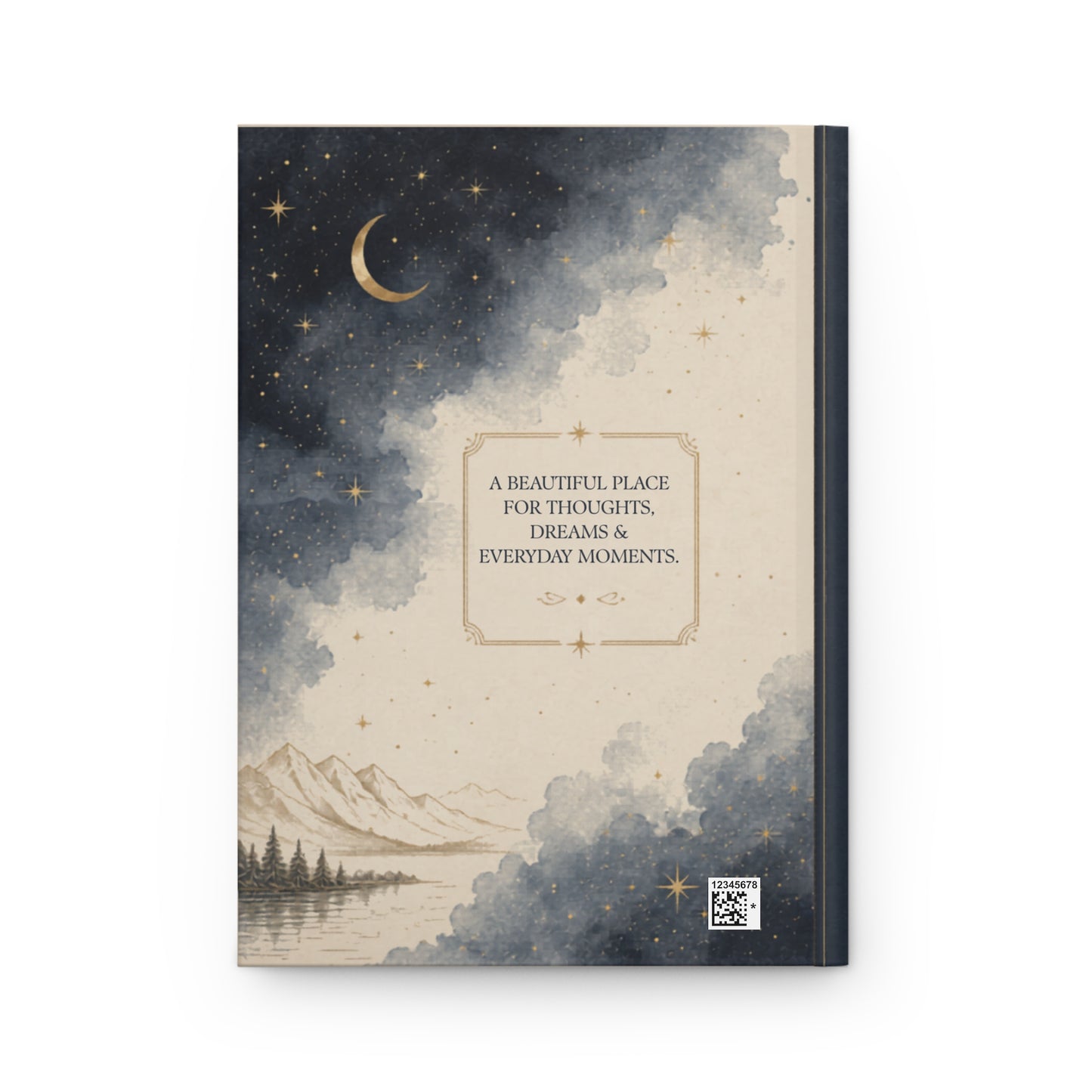 Personalized Hardcover Journal, Moon Phase Notebook, Custom Starry Sky Diary, Unique Astrology Gift, Thoughtful Keepsake, Moon Journal