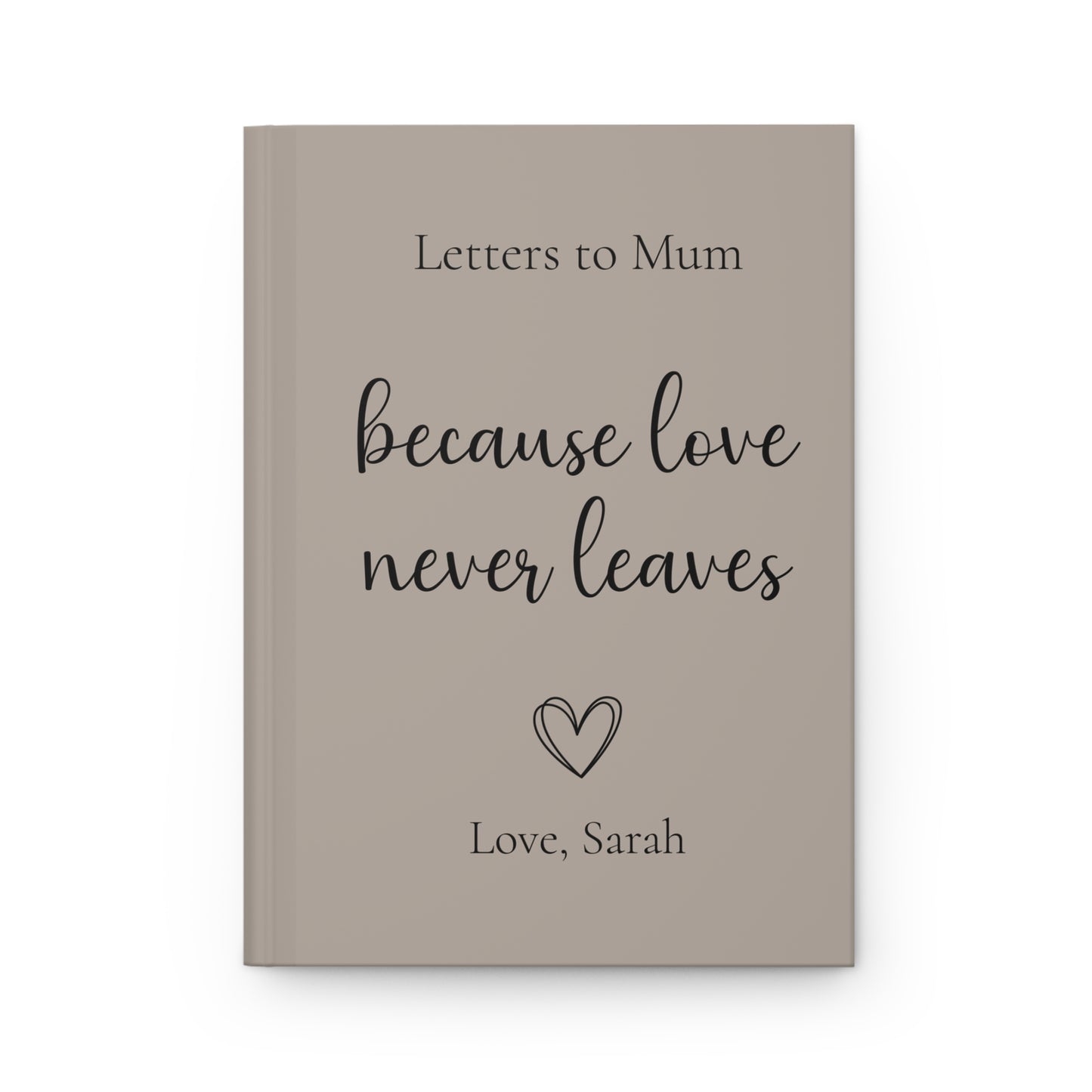 Personalized Journal Gift, Custom Hardcover Notebook, Heart Design, Lined Pages, Mother's Day Gift, Writing Diary, Thoughtful Present