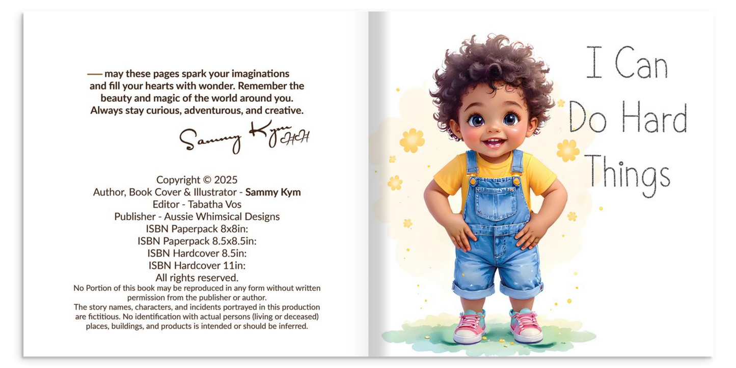 "I Can Do Hard Things" Children's Hardcover Book | Empowering Story for Kids Ages 3-6 | Growth Mindset, Confidence & Resilience Book | Preschool Gift