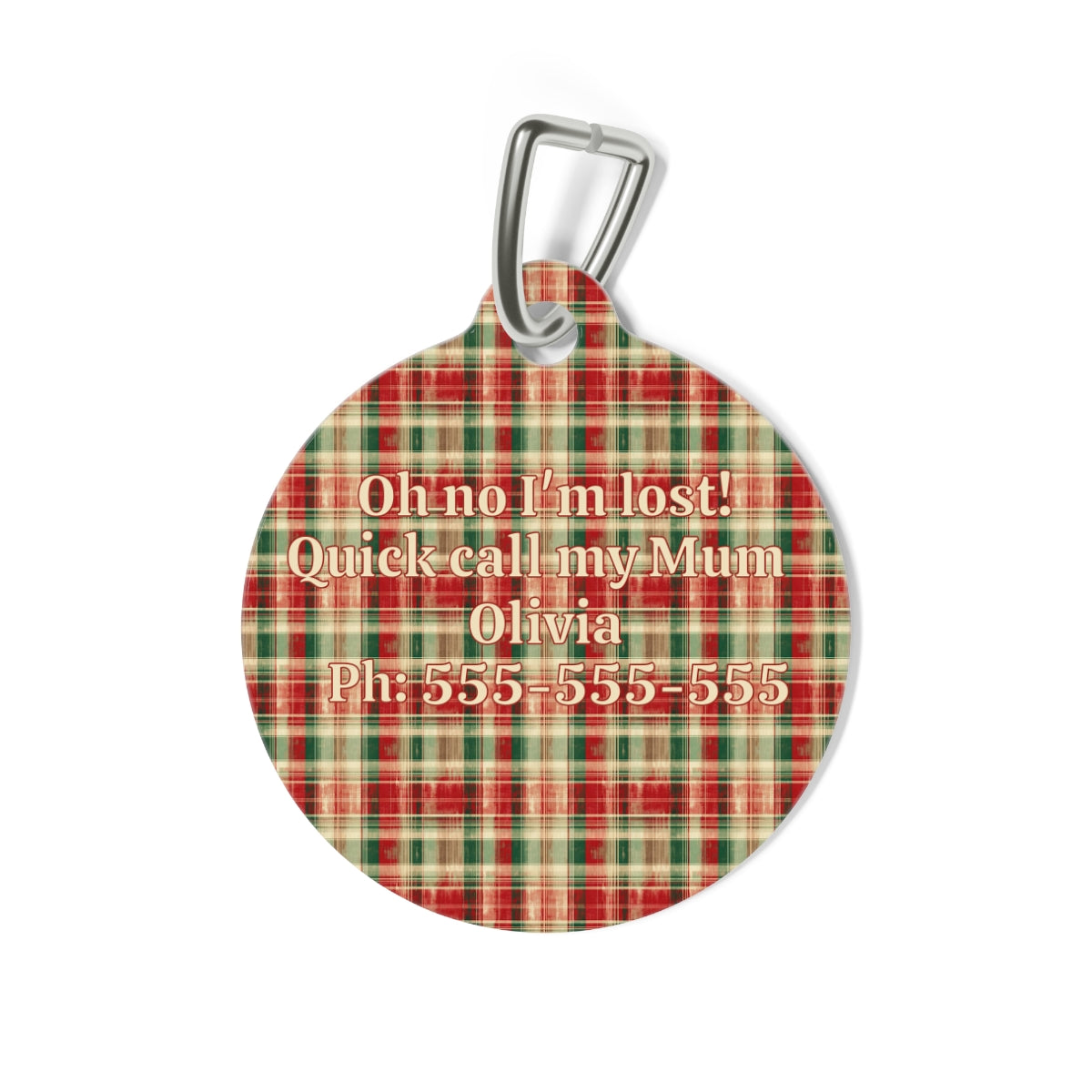 Tartan Collection 8 - Pet Tag Round and Bone Shape, Bandana, Lead, Dinner Bowl, Pet Bed