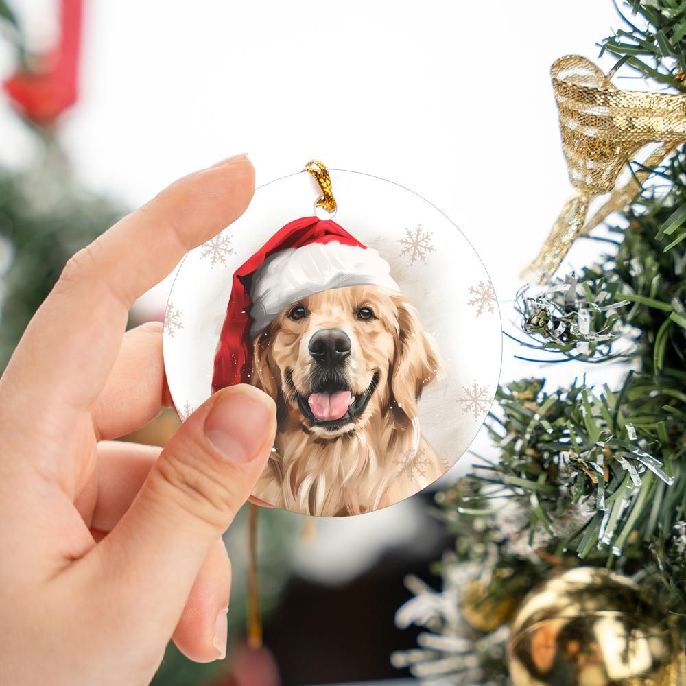 Golden-Retreiver-2 Christmas Ornament