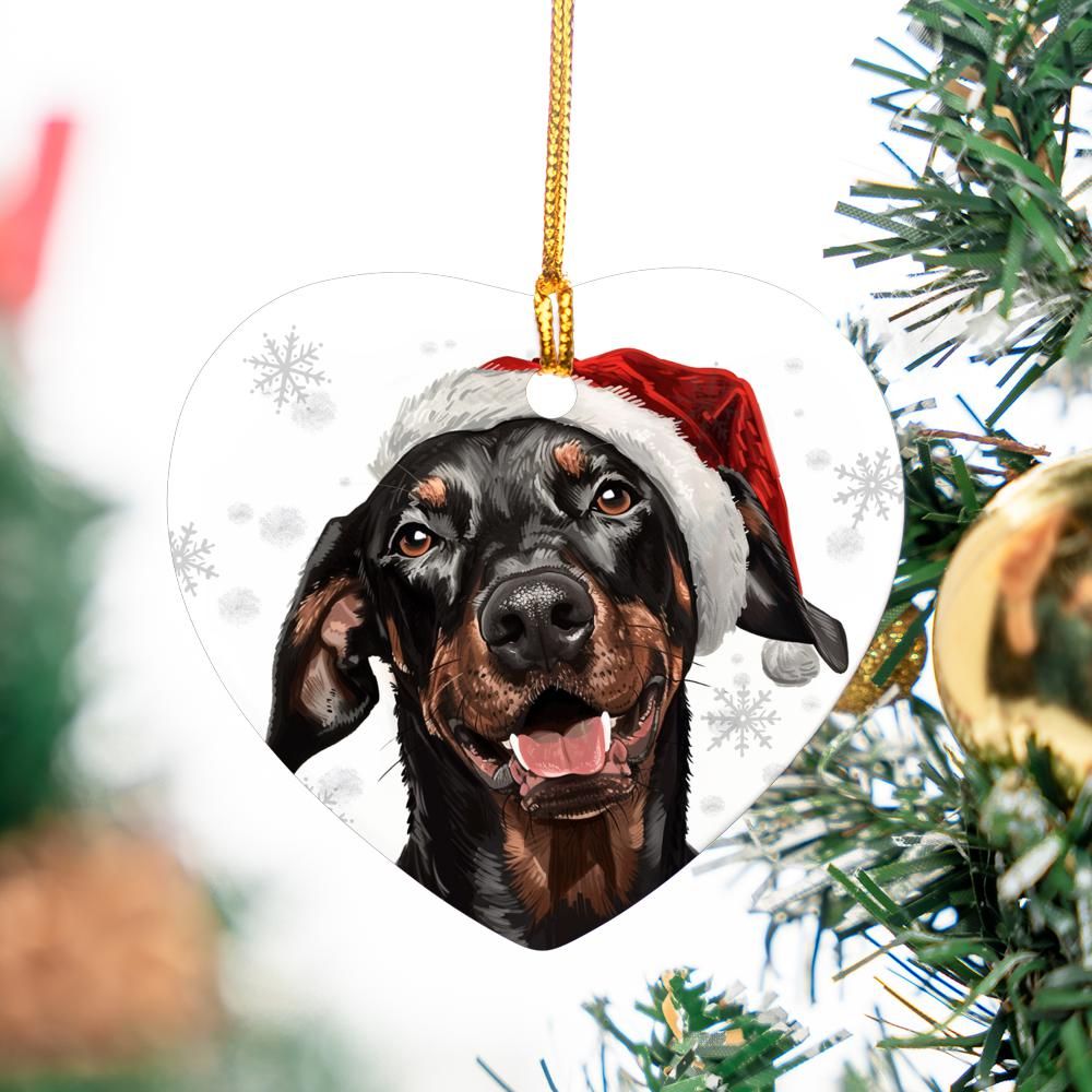 Doberman-2 Christmas Ornament