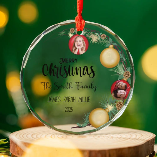 Glass Ornament - Photo Baubles Christmas Ornaments