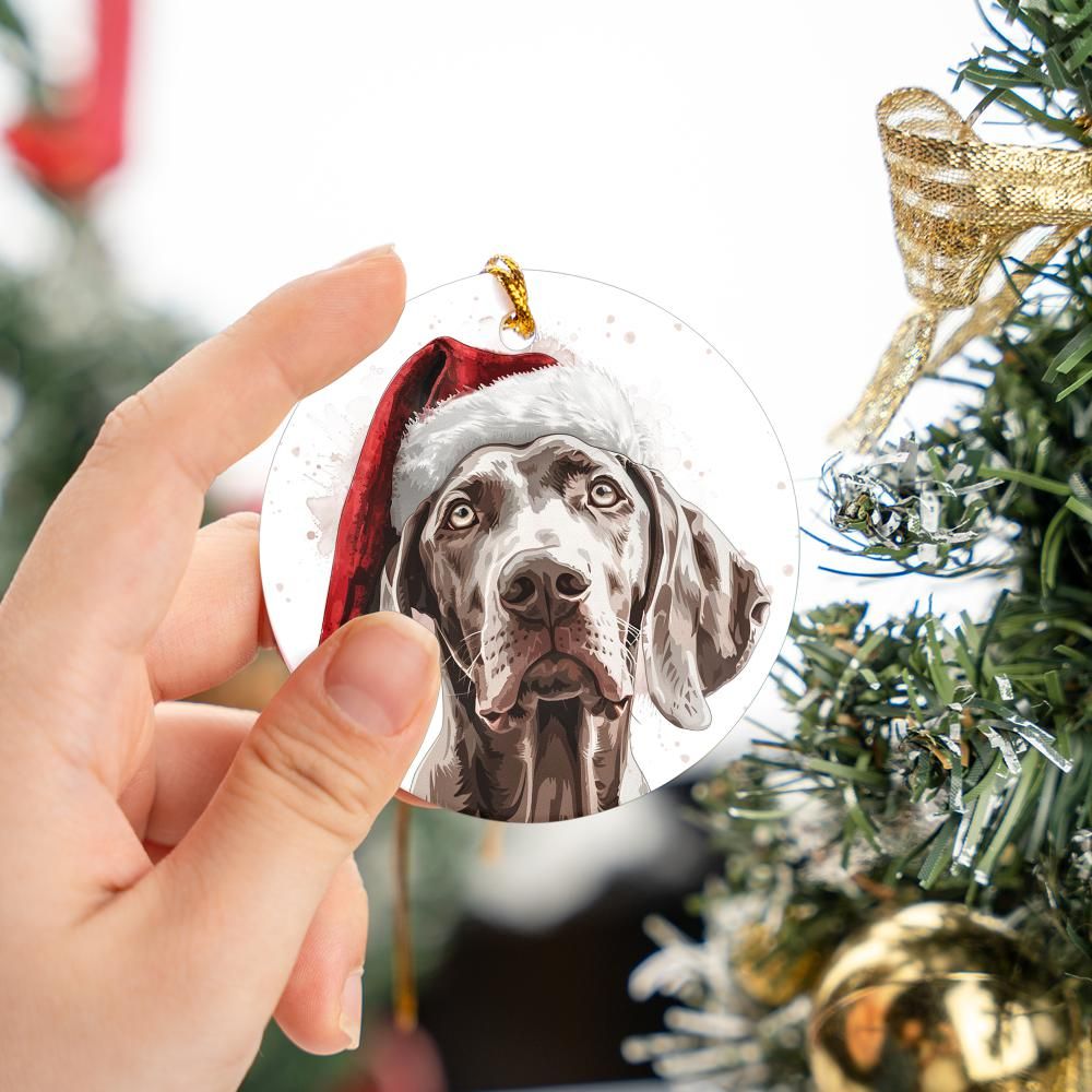 Weimaraner-2 Christmas Ornament