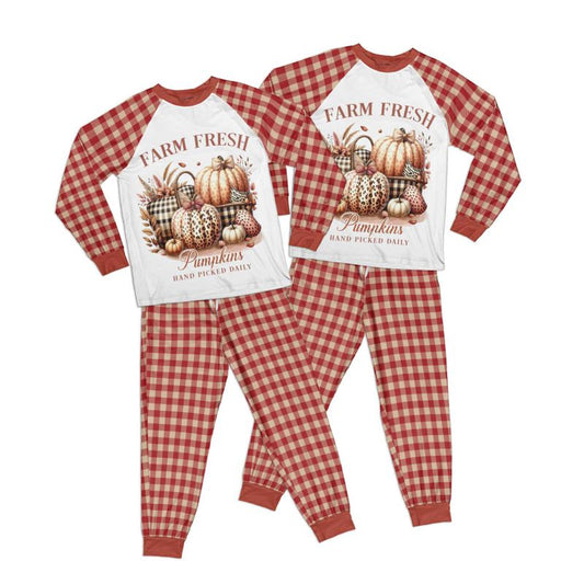 Autumn Farm Fresh Adult Pajamas Set Matching