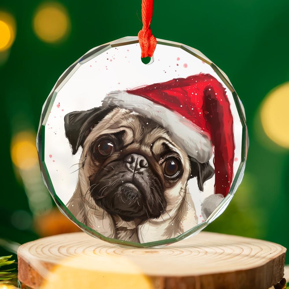 Pug-2 Christmas Ornament