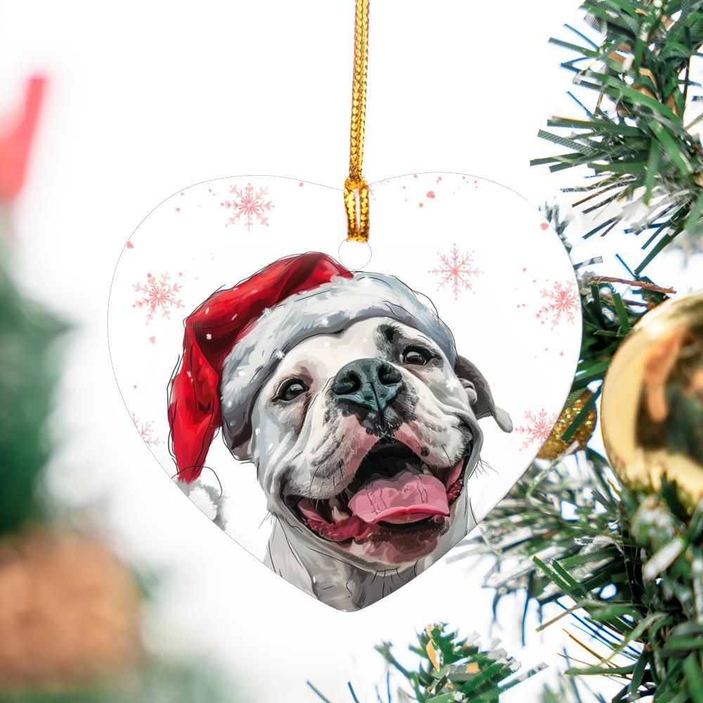 American-Bulldogdog-1 Christmas Ornament