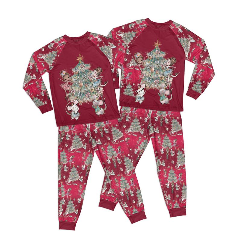 Red Christmas Nutcracker Kid Pajamas Set Matching