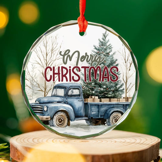 Country Christmas Truck ornament-0403