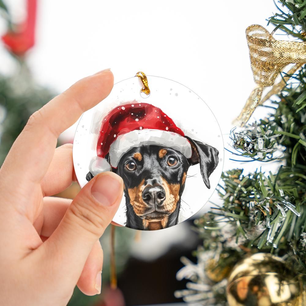 German-Pinscher-1 Christmas Ornament