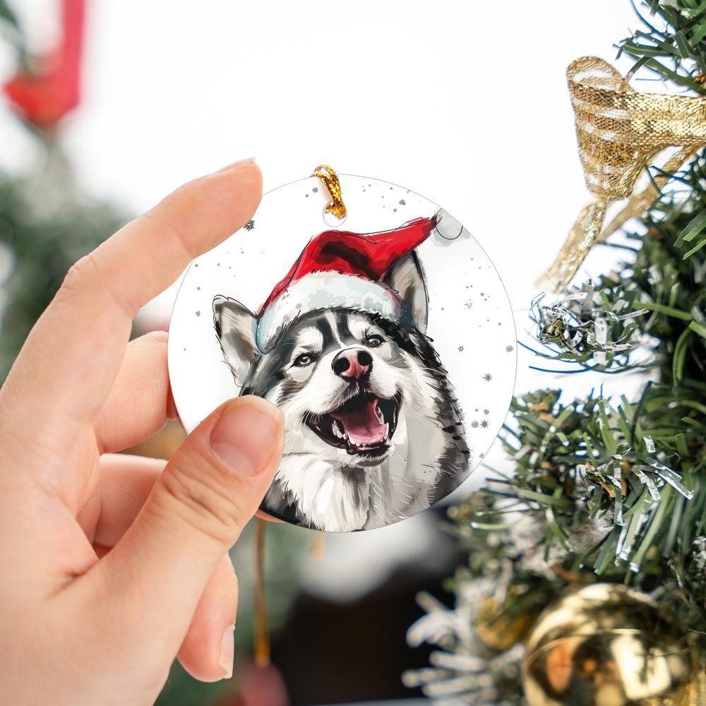 Husky-1 Christmas Ornament