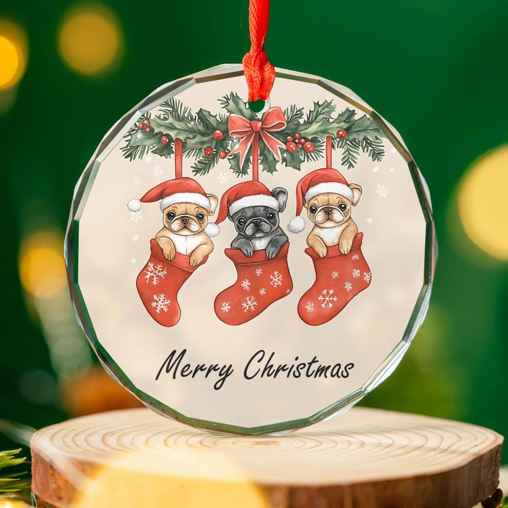 Cute Puppy Christmas Ornament