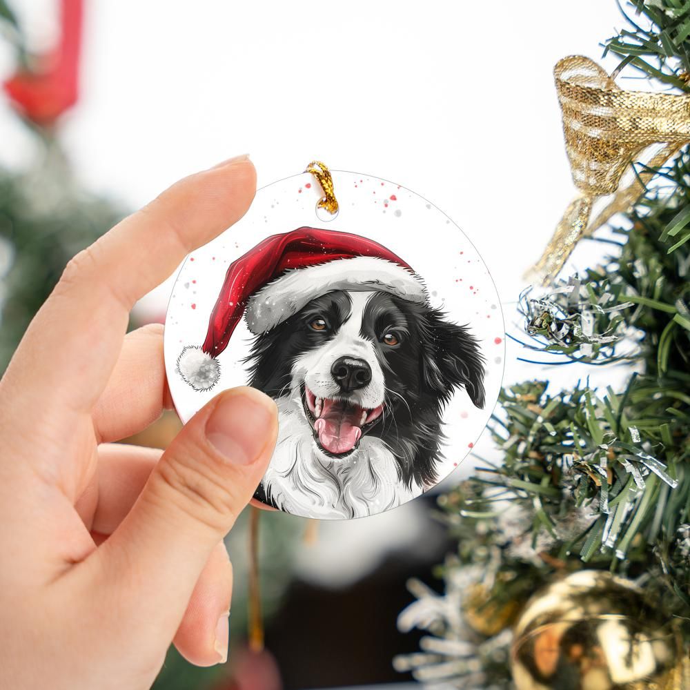 Border-Collie-2 Christmas Ornament