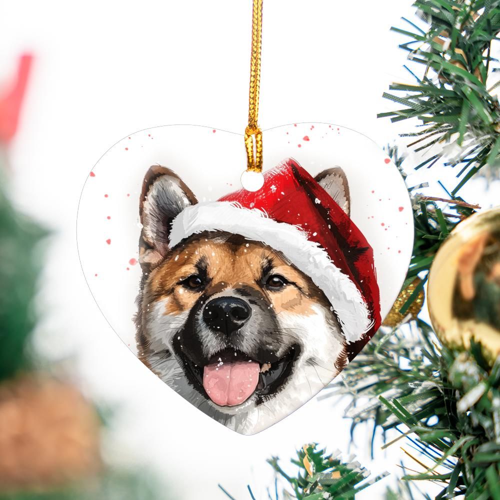 Akita-1 Christmas Ornament