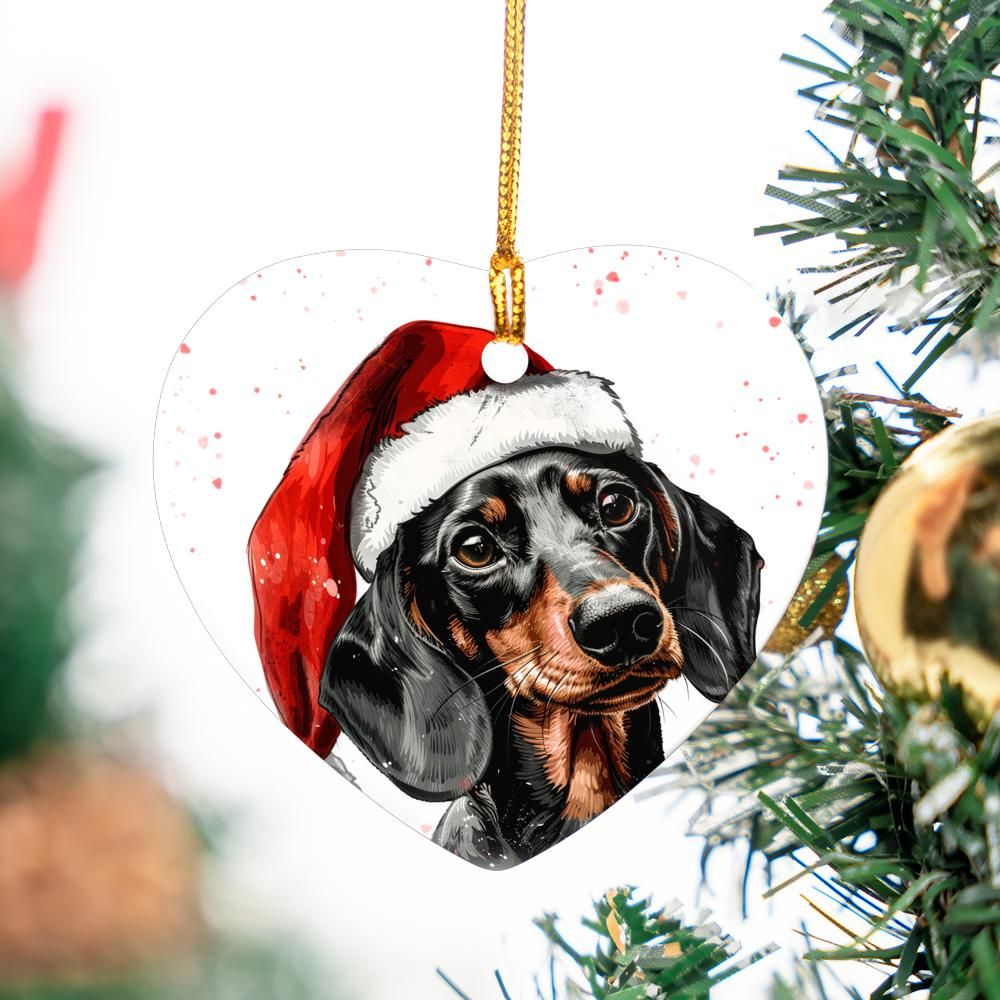 Dachshund-2 Christmas Ornament