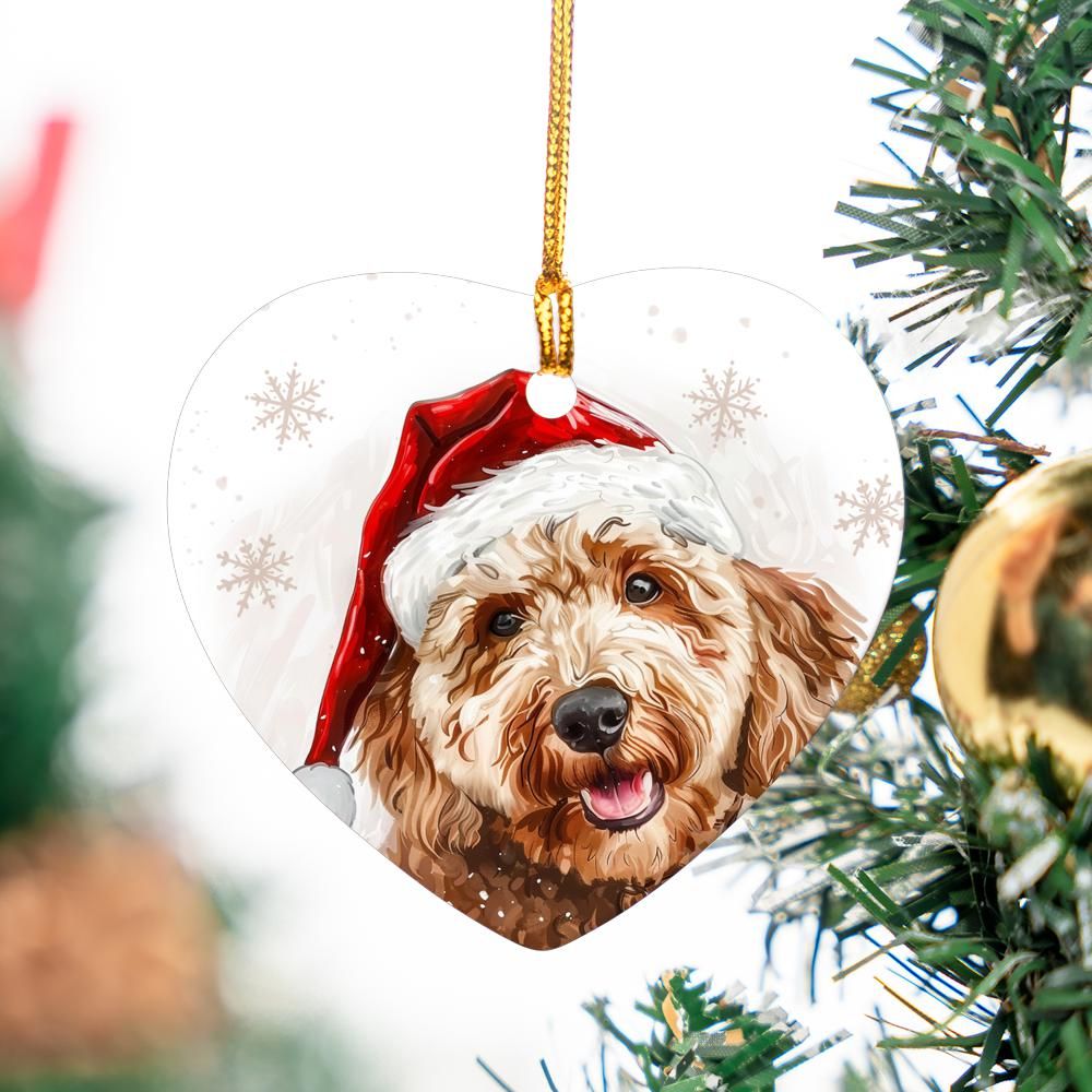 Goldendoodle-2 Christmas Ornament