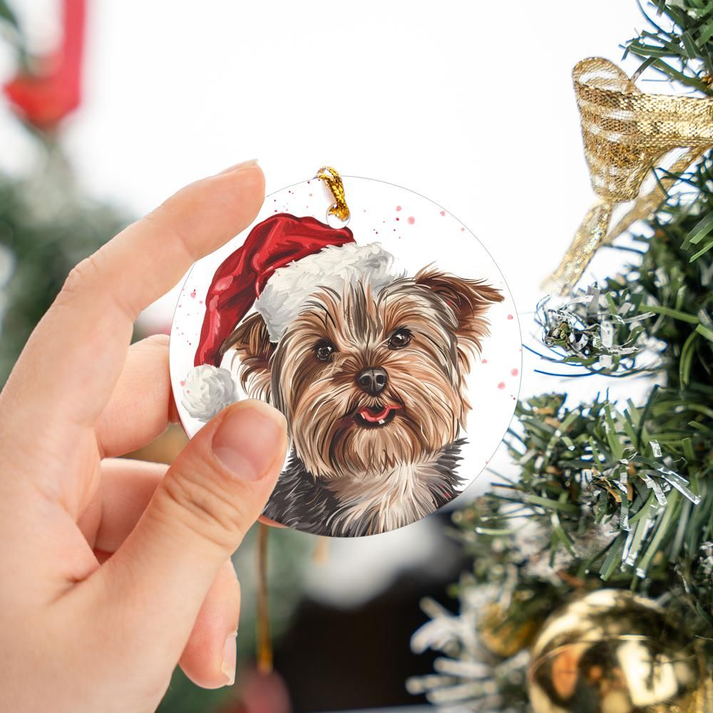 Yorkshire-Terrier-1 Christmas Ornament