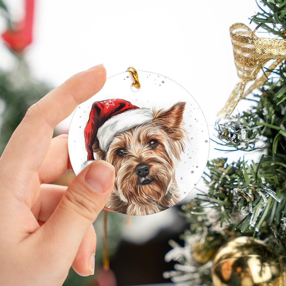 Australian-Silky-Terrier-2 Christmas Ornament