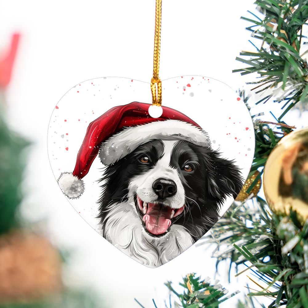 Border-Collie-2 Christmas Ornament