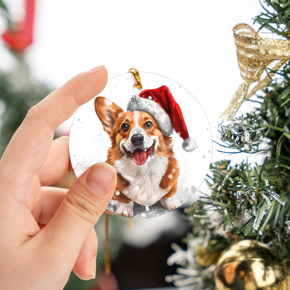 Welsh-Corgi-2 Christmas Ornament