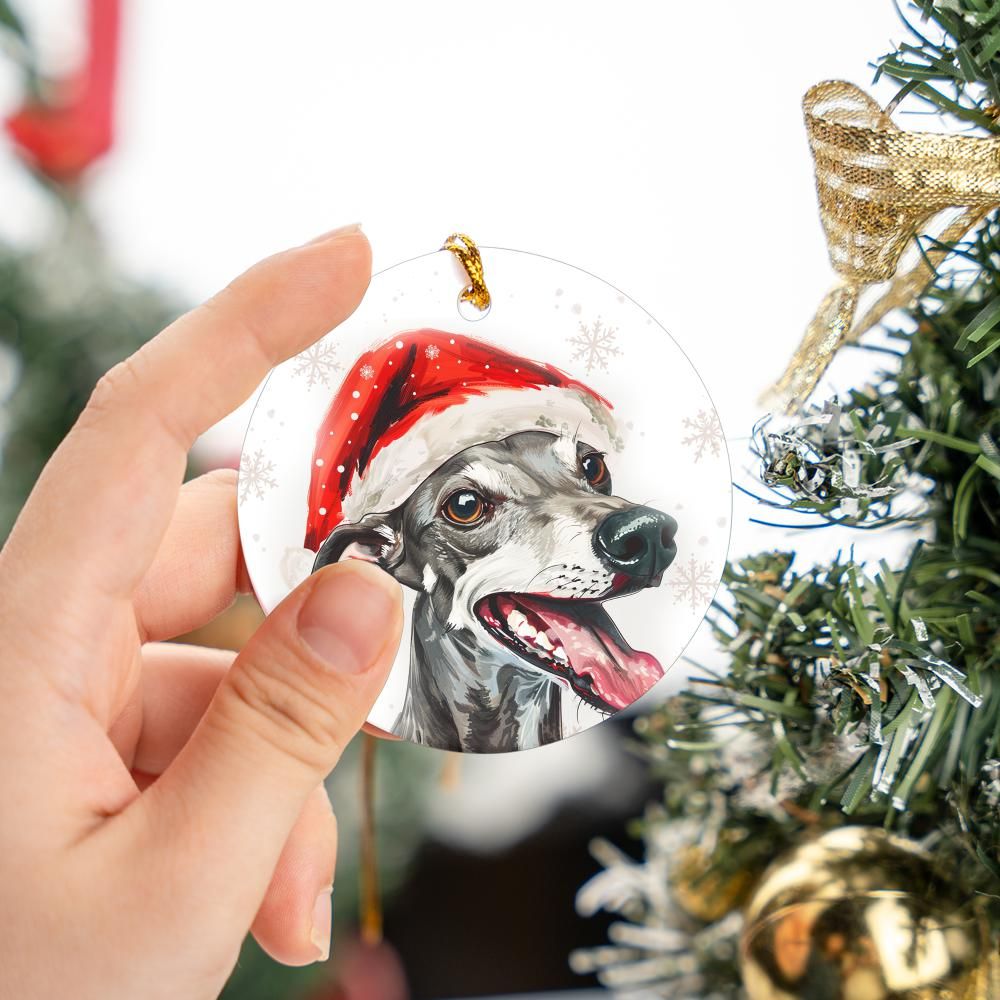 Greyhound-1 (1) Christmas Ornament