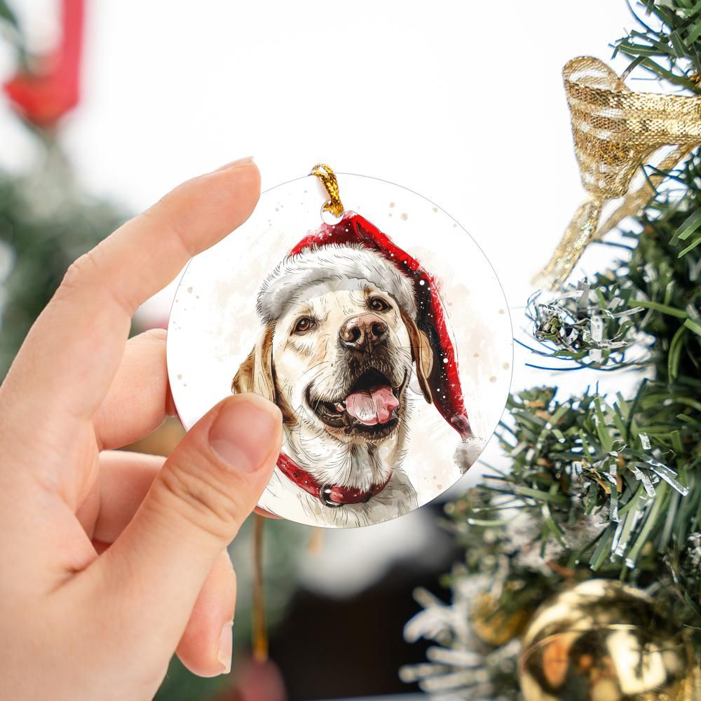 Labrador-Retriever-2 Christmas Ornament